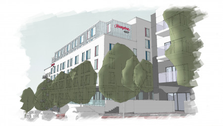 1359 Hampton massing as original planning App View opposite towards Exeter road Retouch v2