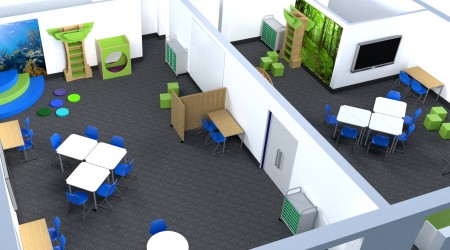 Gesher School 3D visual cube designltd